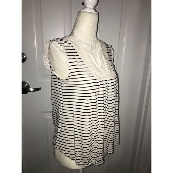 GAP Stripe Blouse Shirt Tank Top Size XS X-Small - Picture 2 of 5